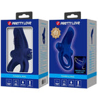PRETTY LOVE - BRONSON DOPPELRING MIT VIBRATION BLAU - Vanelion Paradise