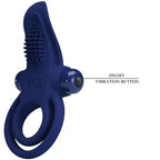 PRETTY LOVE - BRONSON DOPPELRING MIT VIBRATION BLAU - Vanelion Paradise