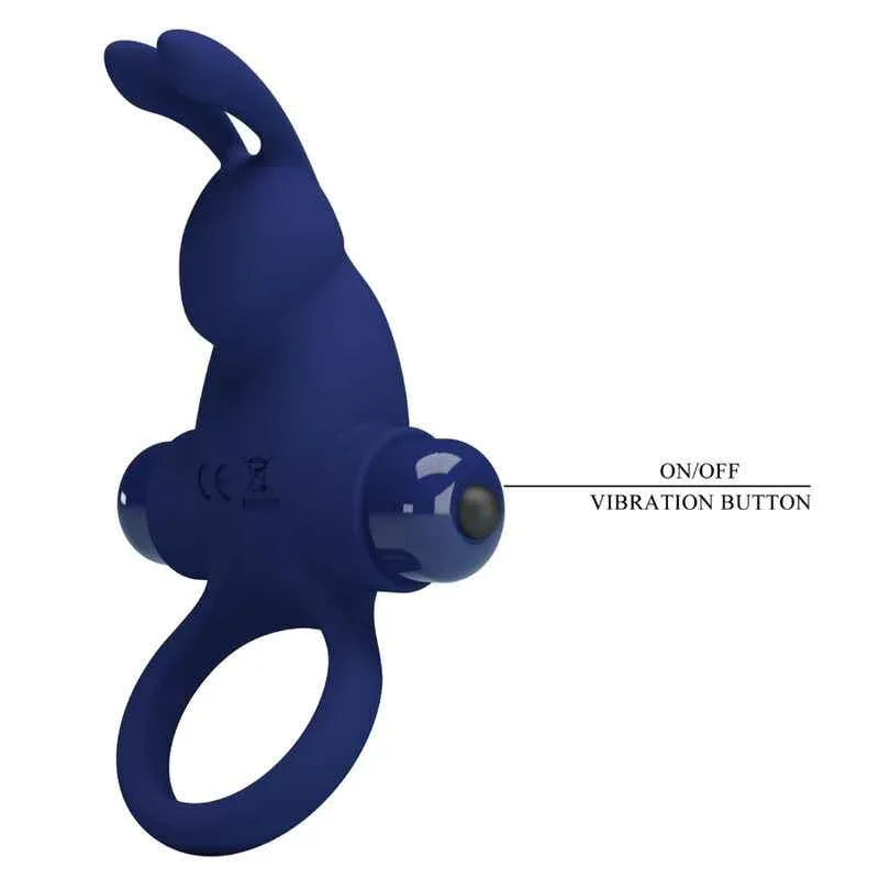 PRETTY LOVE - JIRO KANINCHENRING MIT VIBRATION BLAU - Vanelion Paradise