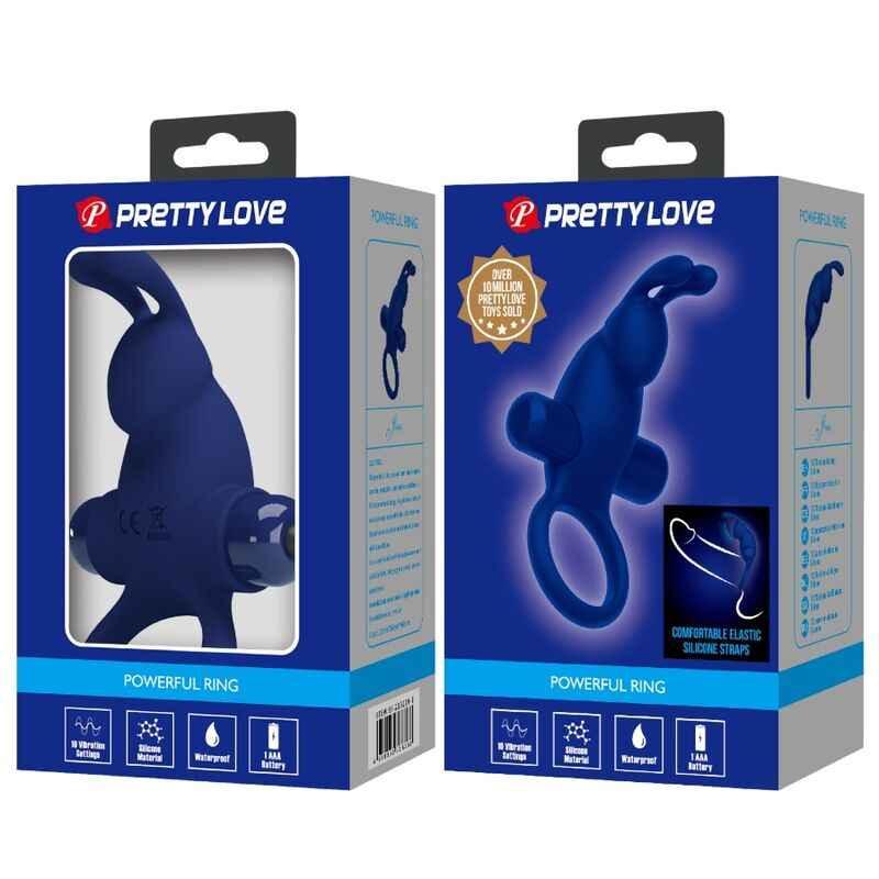 PRETTY LOVE - JIRO KANINCHENRING MIT VIBRATION BLAU - Vanelion Paradise