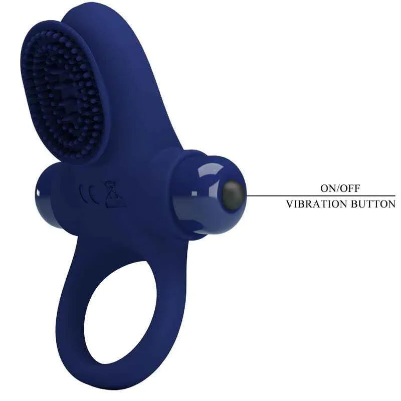 PRETTY LOVE - PALLE RING MIT VIBRATION BLAU - Vanelion Paradise