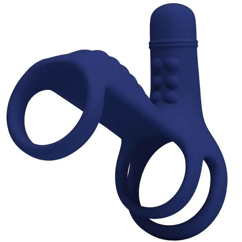 PRETTY LOVE - ELISH VIBRATIONSRING MIT VERLNGERUNG BLAU - Vanelion Paradise