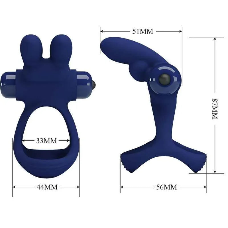 PRETTY LOVE - FRANCISCO DOPPELTER VIBRATIONSRING KANINCHEN BLAU - Vanelion Paradise