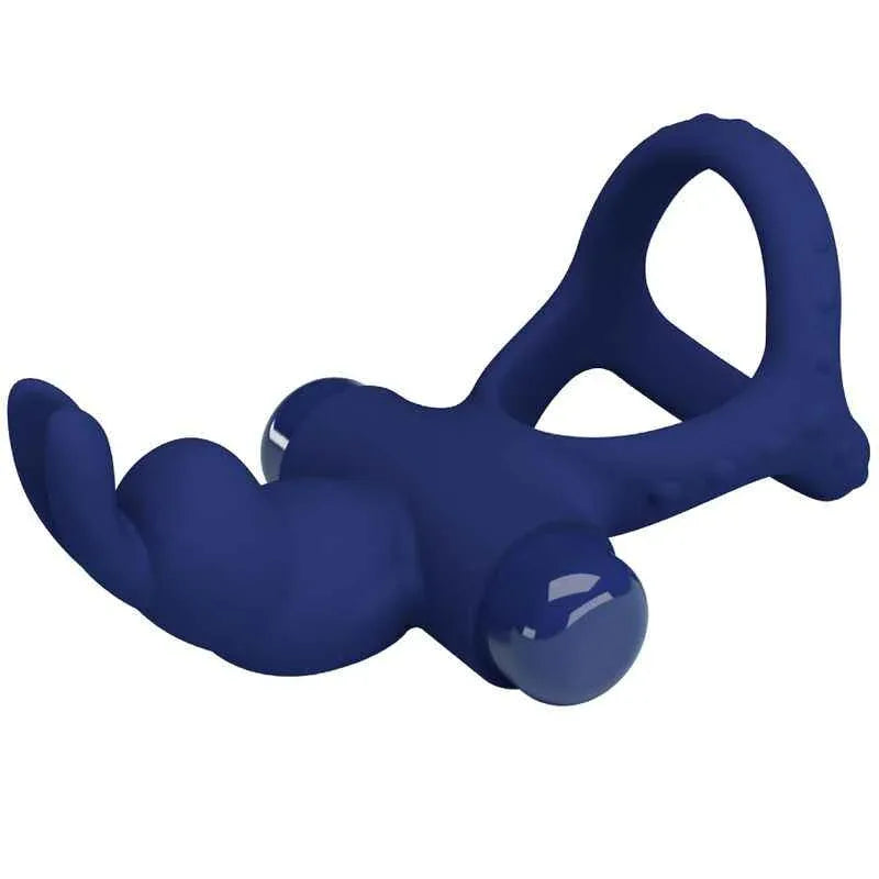 PRETTY LOVE - LUCHITO DOPPELVIBRIERENDER RING KANINCHEN BLAU - Vanelion Paradise