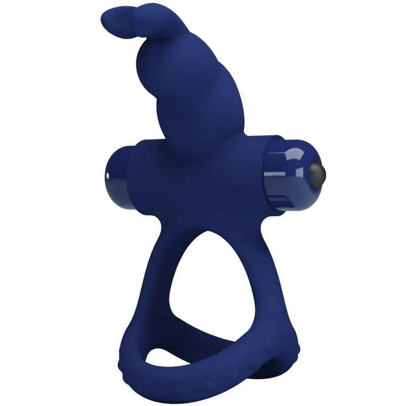 PRETTY LOVE - LUCHITO DOPPELVIBRIERENDER RING KANINCHEN BLAU - Vanelion Paradise