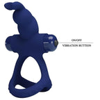 PRETTY LOVE - LUCHITO DOPPELVIBRIERENDER RING KANINCHEN BLAU - Vanelion Paradise