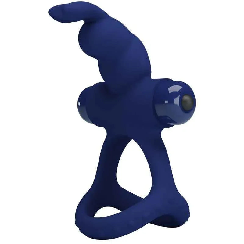 PRETTY LOVE - LUCHITO DOPPELVIBRIERENDER RING KANINCHEN BLAU - Vanelion Paradise
