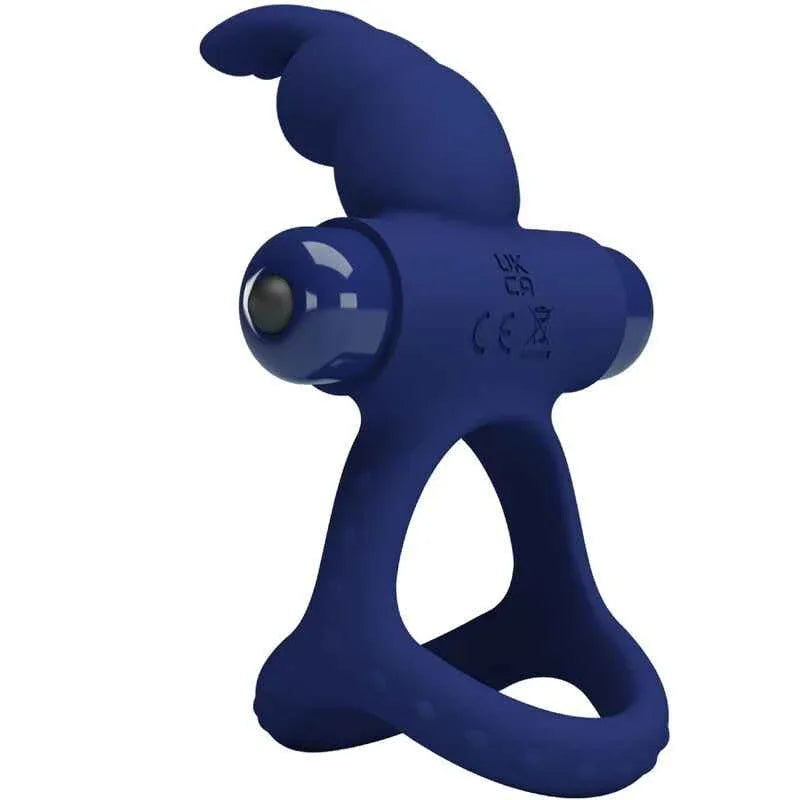 PRETTY LOVE - LUCHITO DOPPELVIBRIERENDER RING KANINCHEN BLAU - Vanelion Paradise