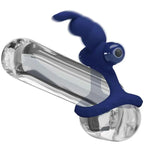 PRETTY LOVE - LUCHITO DOPPELVIBRIERENDER RING KANINCHEN BLAU - Vanelion Paradise