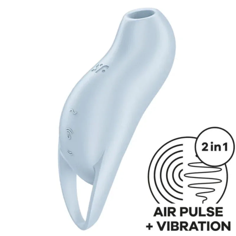 SATISFYER - POCKET PRO 1 KLITORIS-STIMULATOR HELLBLAU - Vanelion Paradise