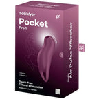 SATISFYER - POCKET PRO 1 KLITORIS-STIMULATOR GRANAT - Vanelion Paradise