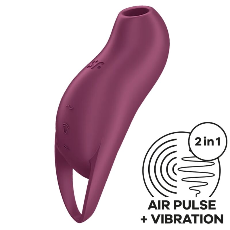 SATISFYER - POCKET PRO 1 KLITORIS-STIMULATOR GRANAT