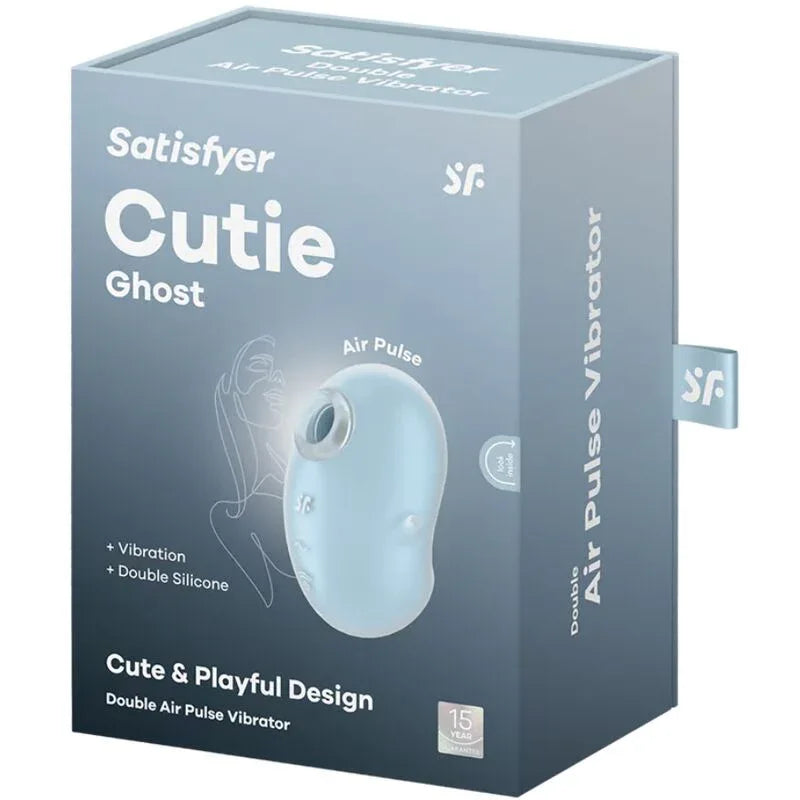 SATISFYER - CUTIE GHOST AUFLEGEVIBRATOR HELLBLAU - Vanelion Paradise