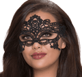 QUEEN LINGERIE - BREITE SCHWARZE SPITZENMASKE - Vanelion Paradise