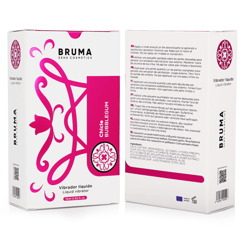 BRUMA - FLÜSSIGER VIBRATOR ULTRA SLIDING BUBBLEGUM 15 ML - Vanelion Paradise