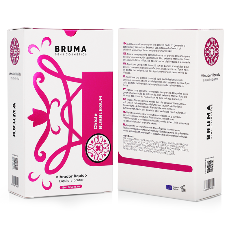 BRUMA - FLÜSSIGER VIBRATOR ULTRA SLIDING BUBBLEGUM 15 ML