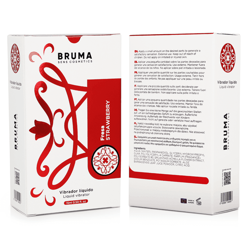 BRUMA - FLÜSSIGER VIBRATOR ULTRA GLEITEND ERDBEERE 15 ML - Vanelion Paradise