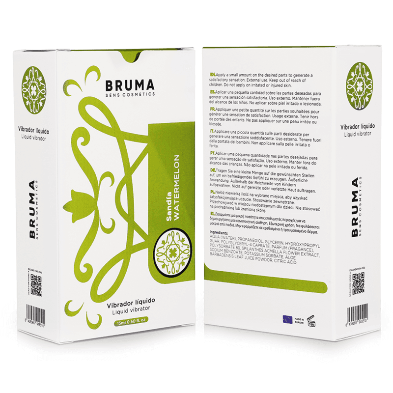 BRUMA - FLÜSSIGER VIBRATOR ULTRA GLEITENDE WASSERMELONE 15 ML - Vanelion Paradise