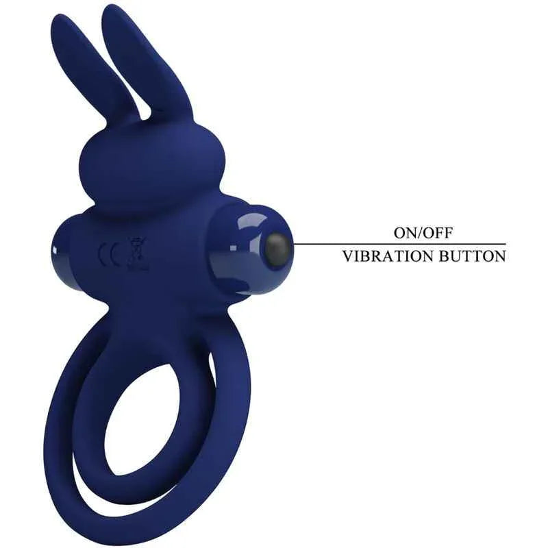 PRETTY LOVE - DAREY DOPPELTER VIBRATIONSRING KANINCHEN BLAU - Vanelion Paradise