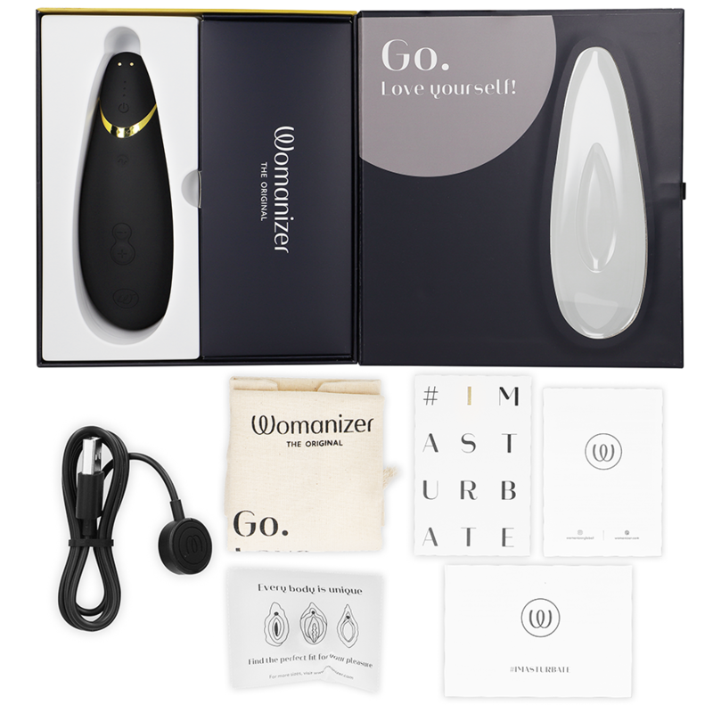 WOMANIZER - PREMIUM 2 KLITORALSTIMULATOR SCHWARZ