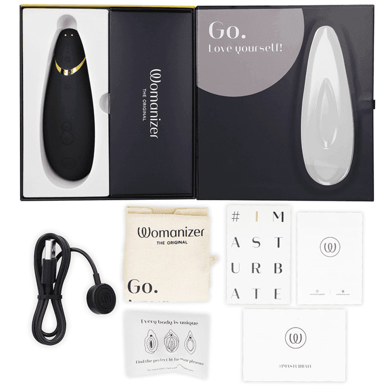 WOMANIZER - PREMIUM 2 KLITORALSTIMULATOR SCHWARZ - Vanelion Paradise