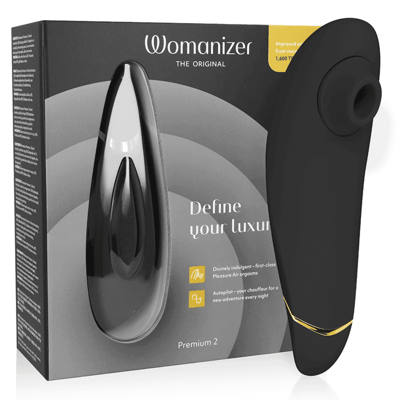 WOMANIZER - PREMIUM 2 KLITORALSTIMULATOR SCHWARZ - Vanelion Paradise