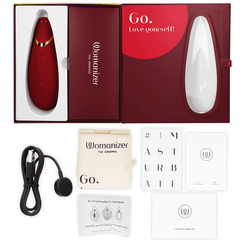 WOMANIZER - PREMIUM 2 KLITORALSTIMULATOR BORDEAUX - Vanelion Paradise