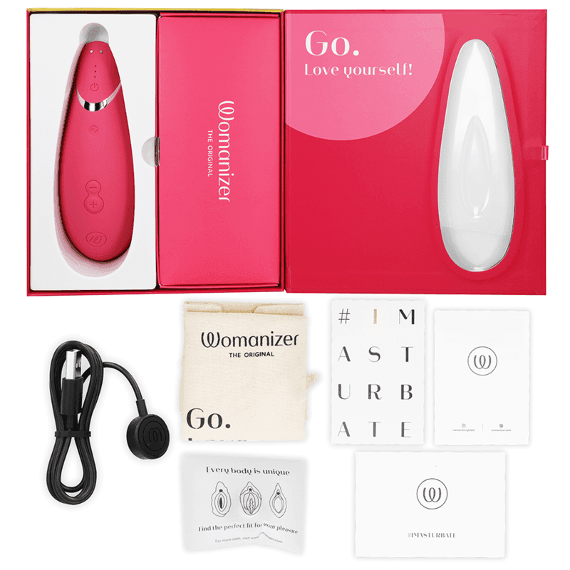 WOMANIZER - PREMIUM 2 KLITORALSTIMULATOR HIMBEERE - Vanelion Paradise