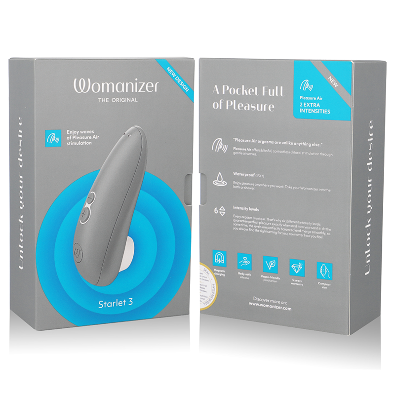 WOMANIZER - STARLET 3 KLITORALSTIMULATOR GRAU