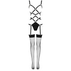LIVCO CORSETTI FASHION - THIARA LC 20213 SET BODY + STRÜMPFE SCHWARZ L/XL