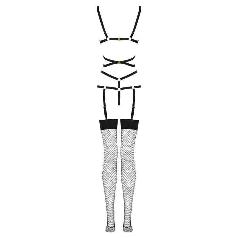 LIVCO CORSETTI FASHION - THIARA LC 20213 SET BODY + STRÜMPFE SCHWARZ S/M - Vanelion Paradise