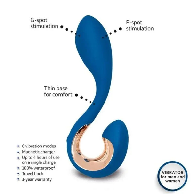 G-VIBE - GPOP 2 G- UND P-PUNKT-VIBRATOR INDIGOBLAU - Vanelion Paradise