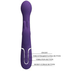 PRETTY LOVE - DEJON RABBIT VIBRATOR 3 IN 1 MULTIFUNKTIONS-LILA - Vanelion Paradise