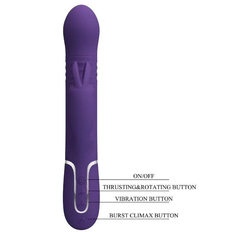 PRETTY LOVE - COALE RABBIT VIBRATOR 4 IN 1 LILA - Vanelion Paradise