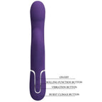 PRETTY LOVE - ZALIN RABBIT VIBRATOR PERLEN 4 IN 1 LILA - Vanelion Paradise