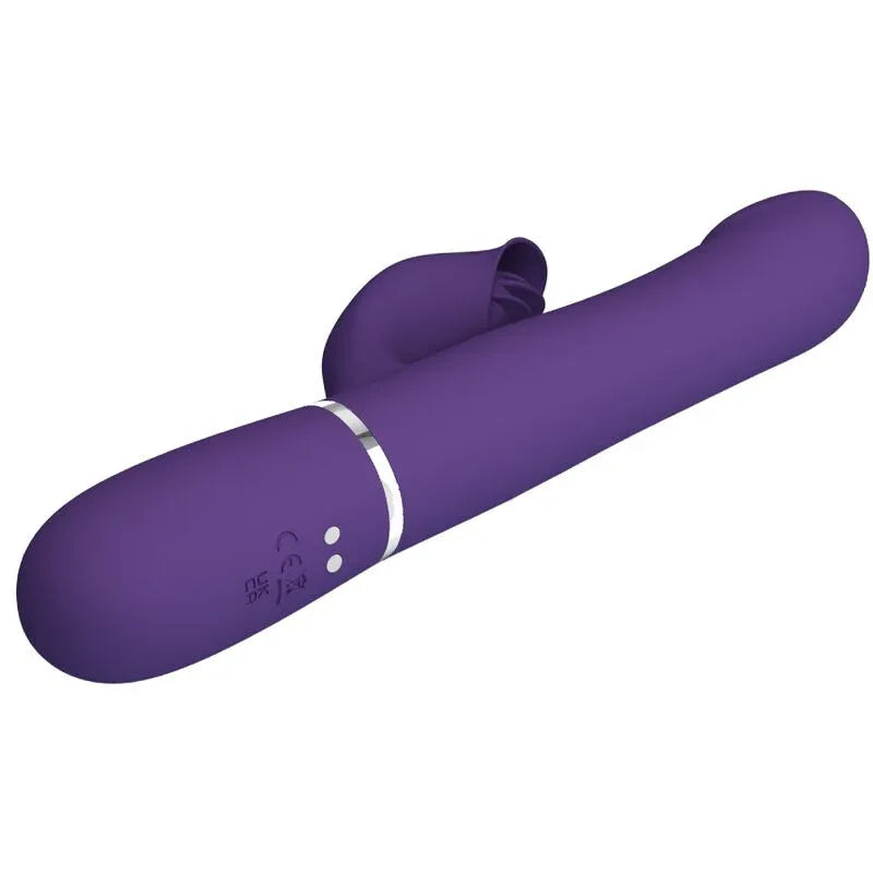 PRETTY LOVE - ZALIN RABBIT VIBRATOR PERLEN 4 IN 1 LILA - Vanelion Paradise