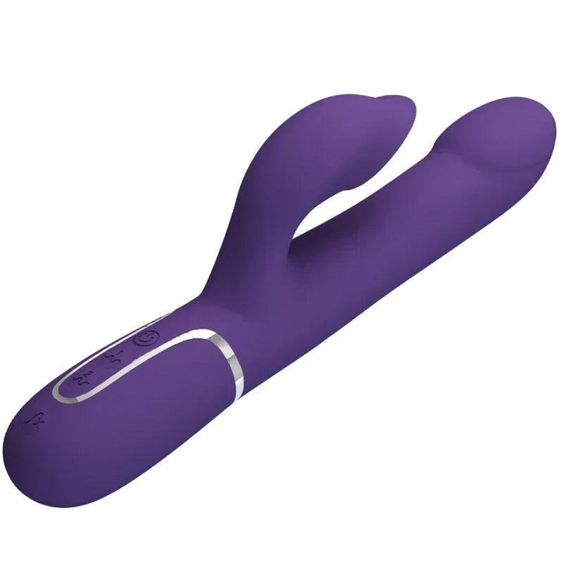 PRETTY LOVE - ZALIN RABBIT VIBRATOR PERLEN 4 IN 1 LILA - Vanelion Paradise