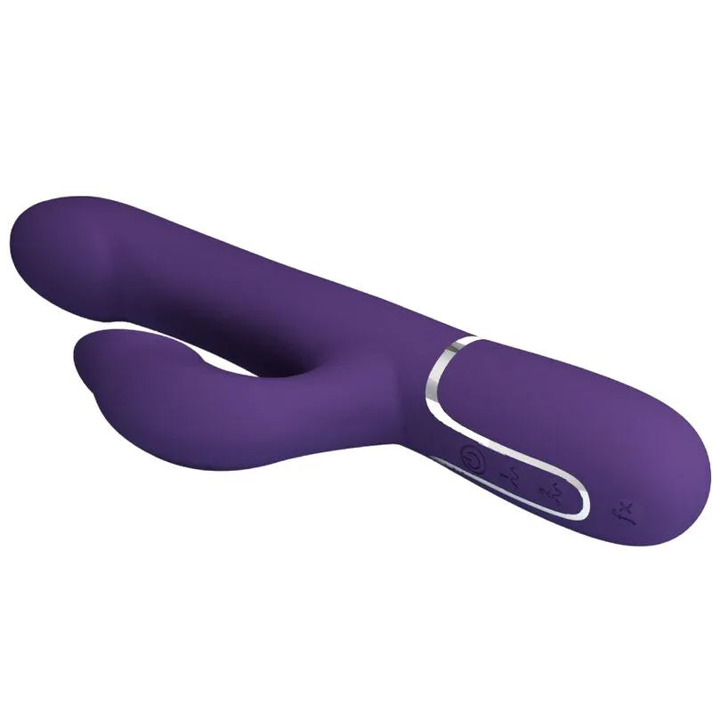 PRETTY LOVE - ZALIN RABBIT VIBRATOR PERLEN 4 IN 1 LILA - Vanelion Paradise