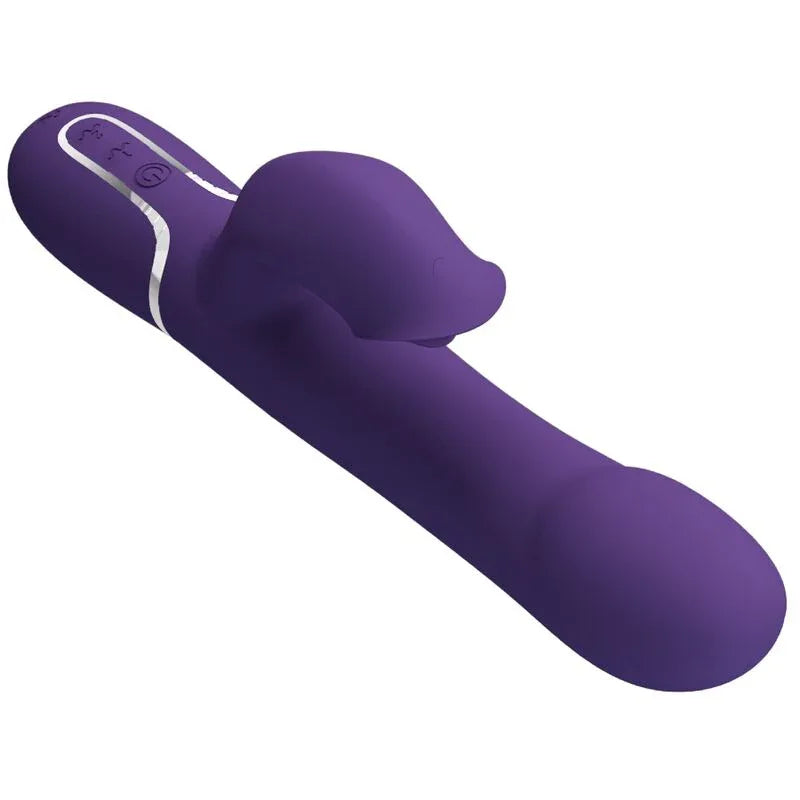 PRETTY LOVE - ZALIN RABBIT VIBRATOR PERLEN 4 IN 1 LILA - Vanelion Paradise
