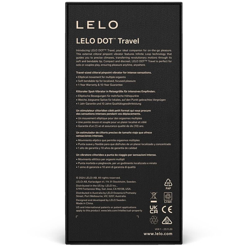 LELO - DOT TRAVEL KLITORIS-STIMULATOR ROSA