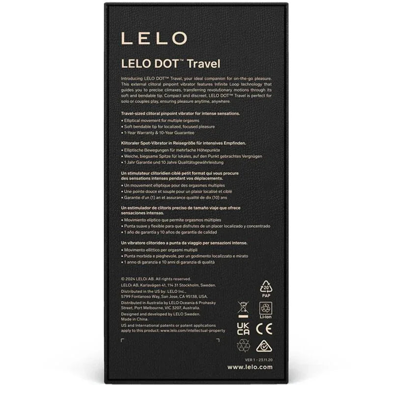 LELO - DOT TRAVEL KLITORIS-STIMULATOR LILA - Vanelion Paradise