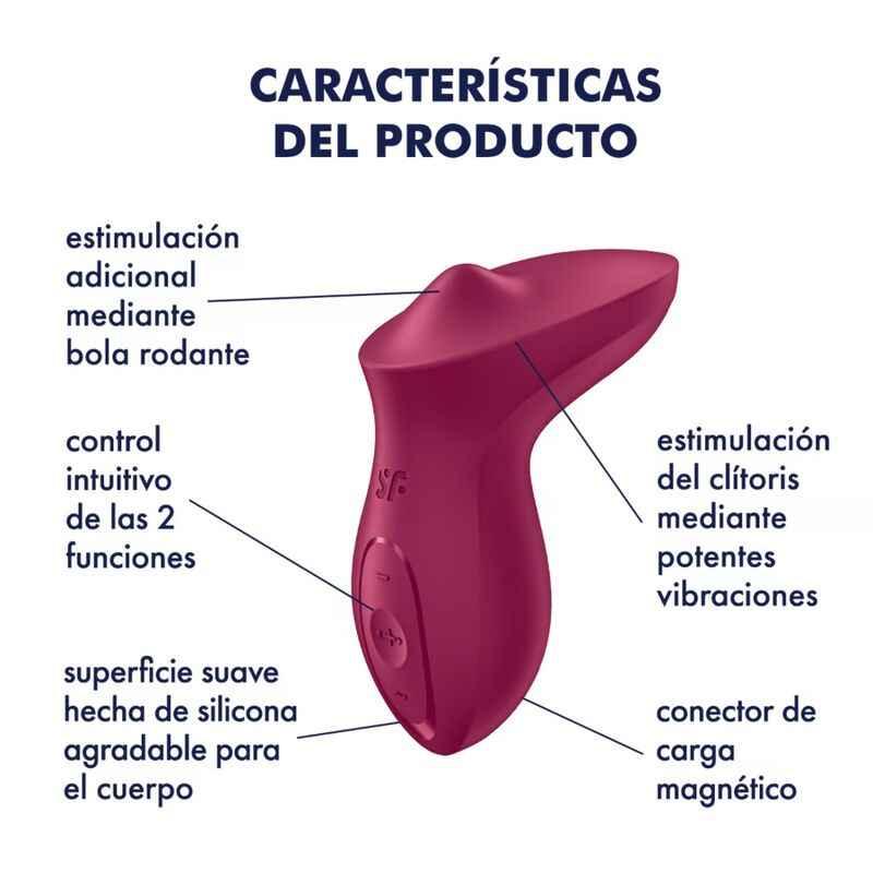 SATISFYER - EXCITERRR VIBRATOR AUFLEGBARER KLITORIS FUCHSIA - Vanelion Paradise