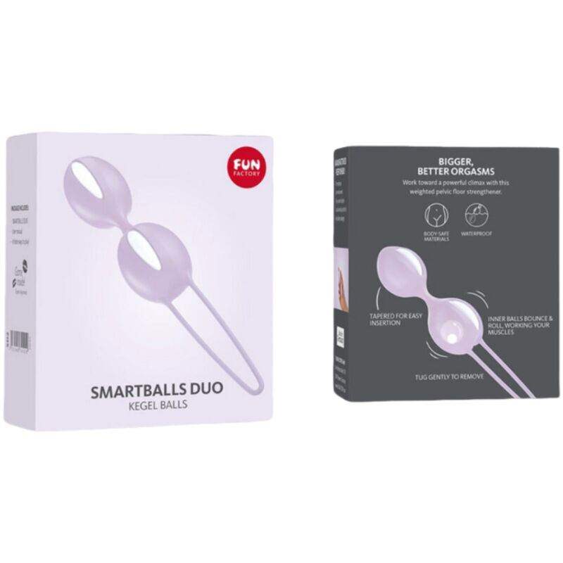 SMARTBALLS DUO – Beckenbodentrainer für Fortgeschrittene, Weiß/Lila - Vanelion Paradise