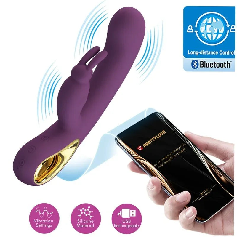 PRETTY LOVE - LIAM Kaninchenvibrator mit App & G-Punkt-Stimulation - Vanelion Paradise