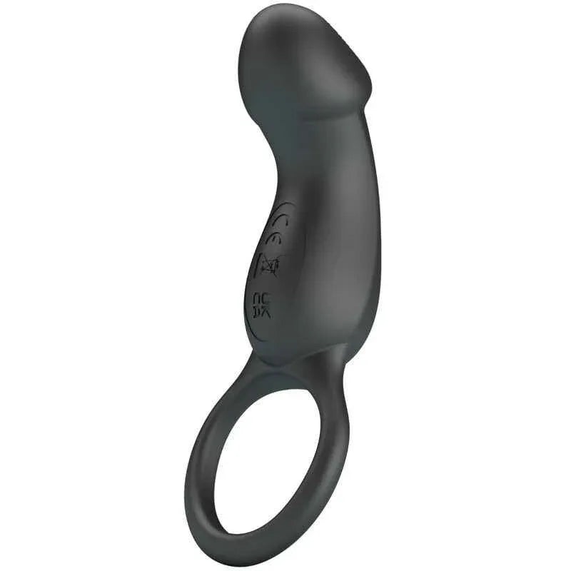 PRETTY LOVE - TRAE VIBRATIONSRING MIT SCHWARZEM STIMULATOR - Vanelion Paradise
