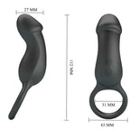 PRETTY LOVE - TRAE VIBRATIONSRING MIT SCHWARZEM STIMULATOR - Vanelion Paradise