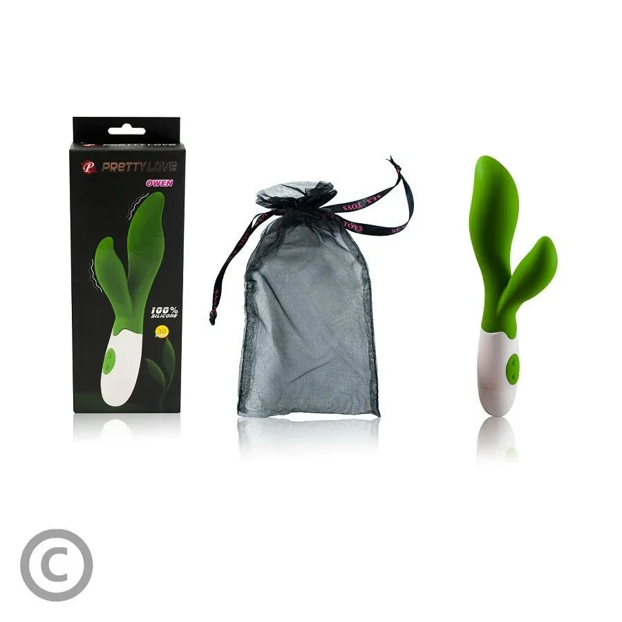 PRETTY LOVE - FLIRTATION OWEN GREEN VIBRATOR - Vanelion Paradise