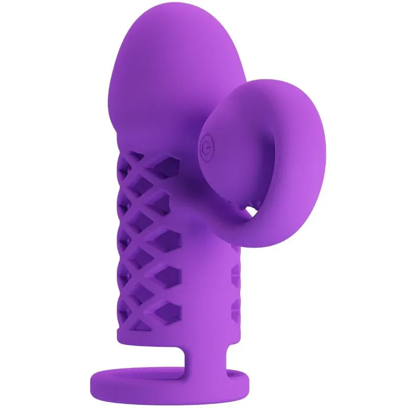 ROMANCE Harden – Lila Penishülle mit Vibration & Verlängerung - Vanelion Paradise