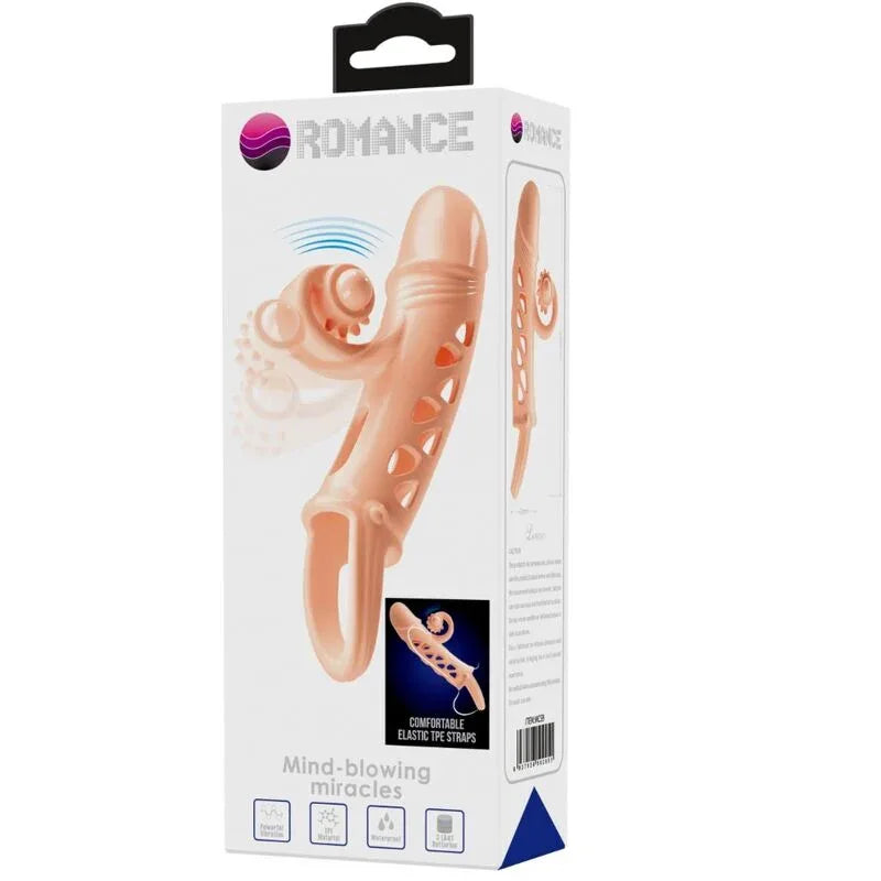ROMANCE Penishülle mit Vibration & Hodenring – natürlich & stimulierend - Vanelion Paradise