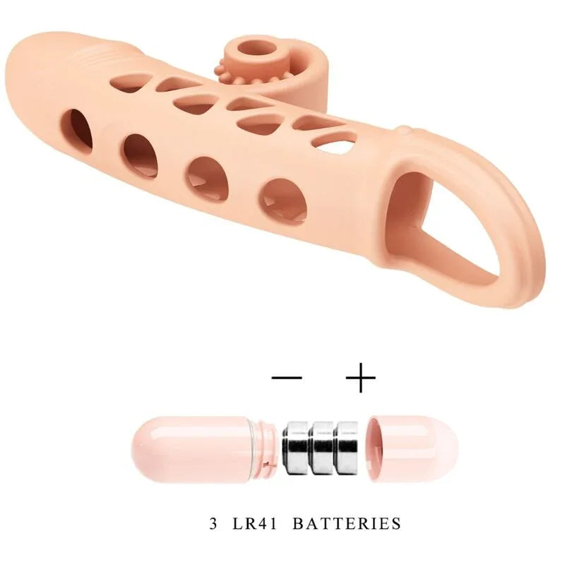 ROMANCE Penishülle mit Vibration & Hodenring – natürlich & stimulierend - Vanelion Paradise